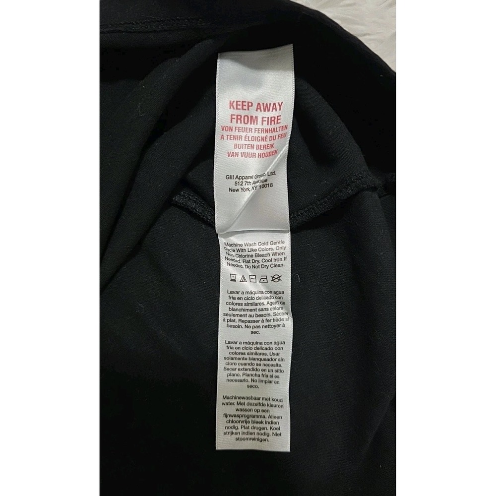 DKNY Sport Women's Black Solid V-Neck Short-Sleeve Tech Top Size Large - Picture 5 of 6